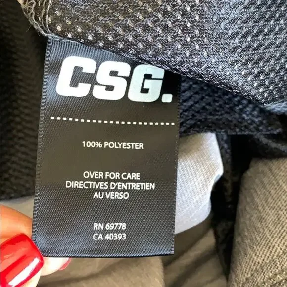 CSG by Champs Men's Gray Flat Front Shorts - Picture 4 of 7